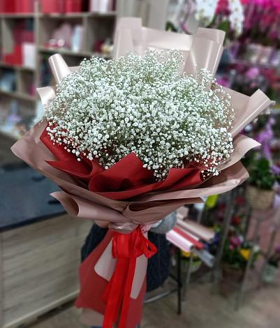 Букет цветов из: Гипсофила в Верхние Киги