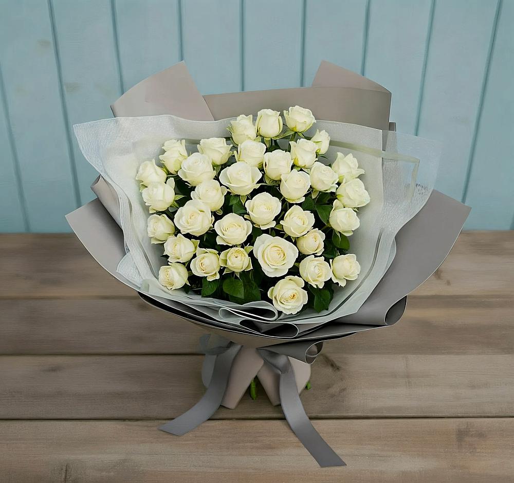 Букет Белоснежная нежность в Верхние Киги