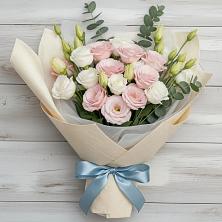 Букет цветов из:  Лизиантусы в Верхние Киги