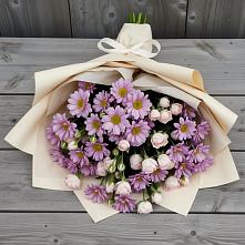 Букет цветов из:  Розы и Хризантемы в Верхние Киги