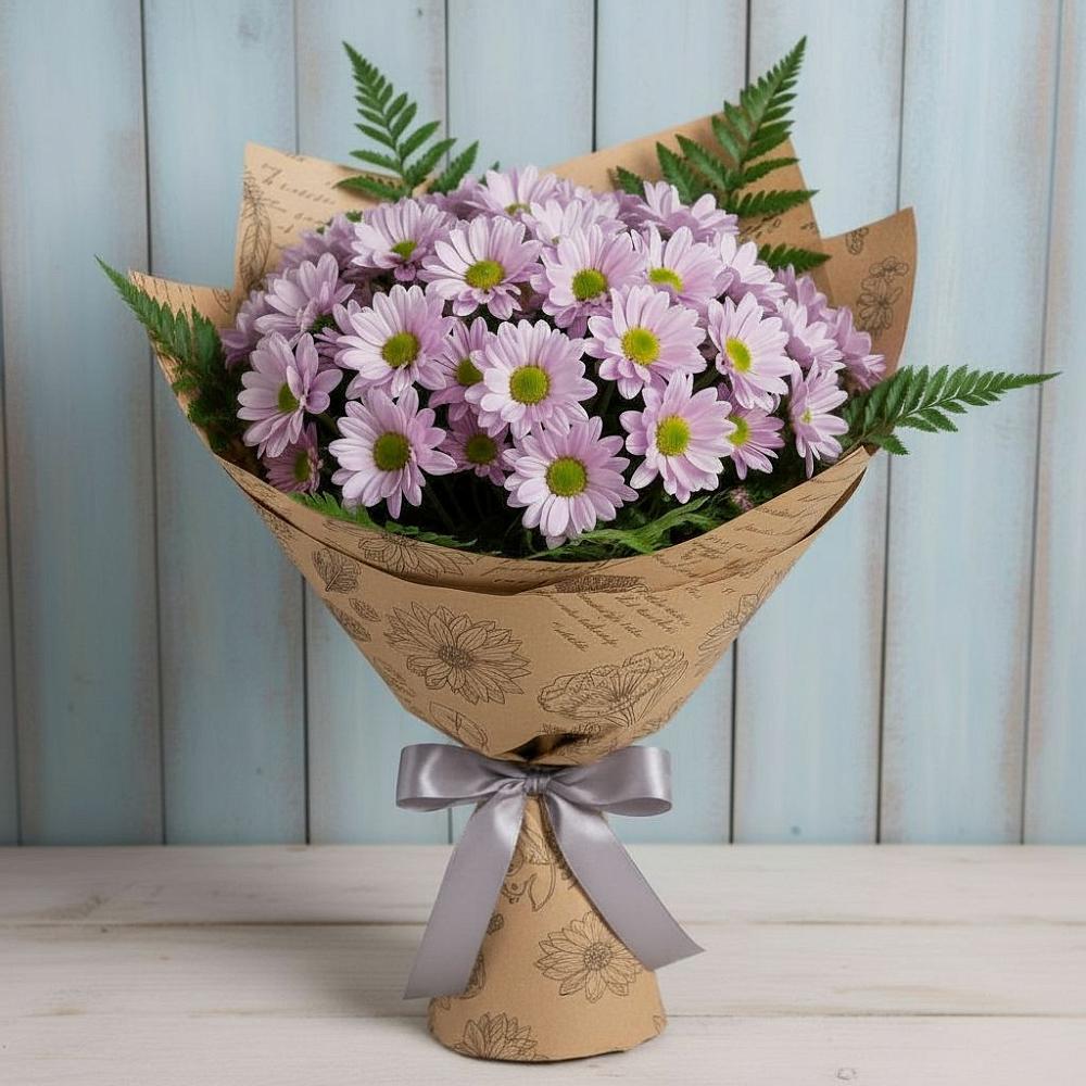 Букет цветов из: Хризантемы в Верхние Киги