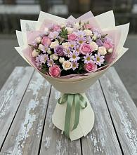 Букет цветов из:  Розы и Хризантемы в Верхние Киги