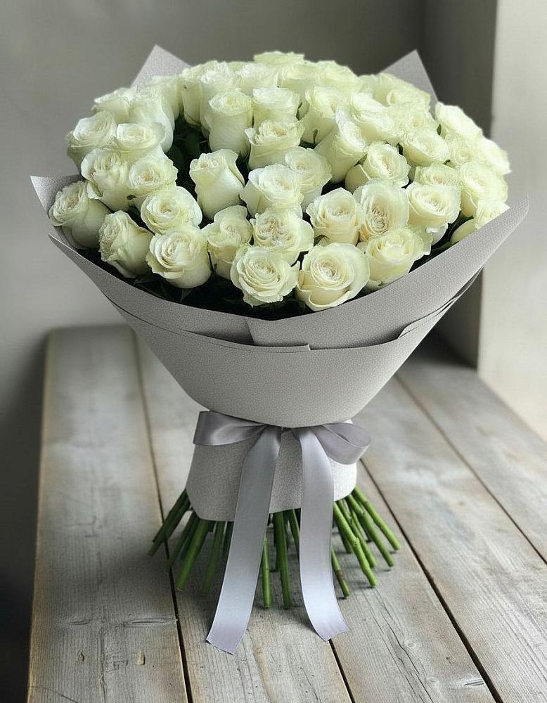 Букет 35 Белых роз в Верхние Киги
