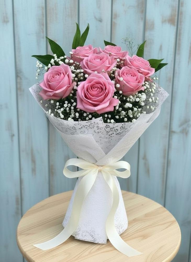 Букет цветов из: Розы в Верхние Киги