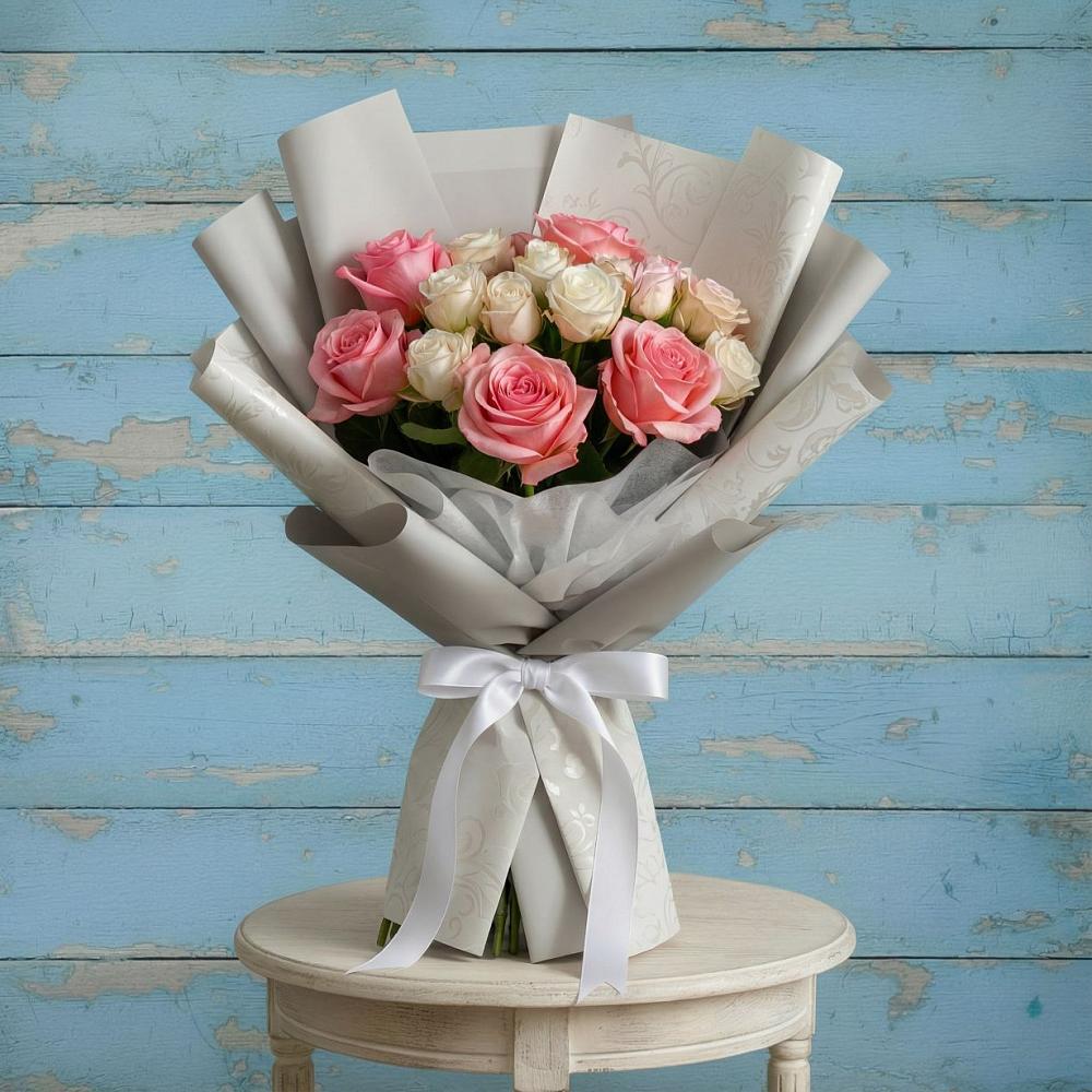 Букет цветов из: Розы в Верхние Киги