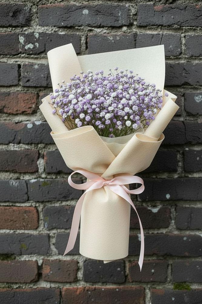 Букет цветов из: Гипсофила в Верхние Киги