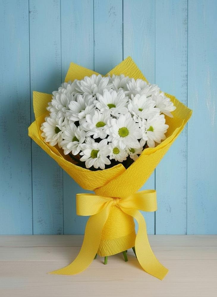 Букет цветов из: Хризантемы в Верхние Киги