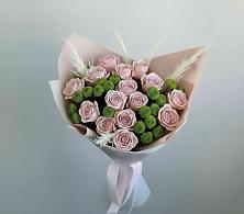 Букет цветов из:  Розы и Хризантемы в Верхние Киги