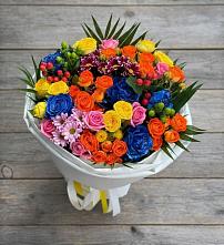 Букет цветов из:  Розы и Хризантемы в Верхние Киги