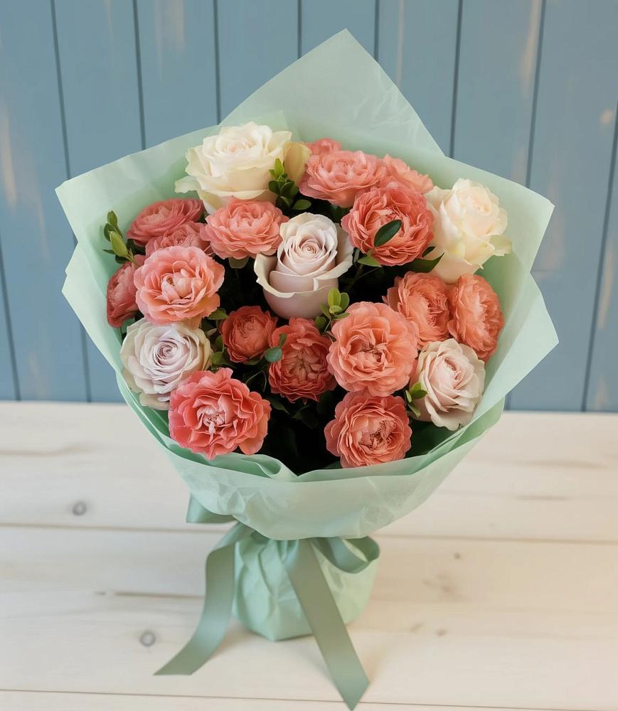 Букет цветов из: Розы в Верхние Киги