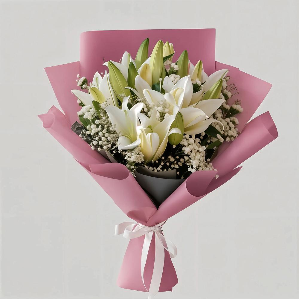 Букет цветов из: Лилии в Верхние Киги