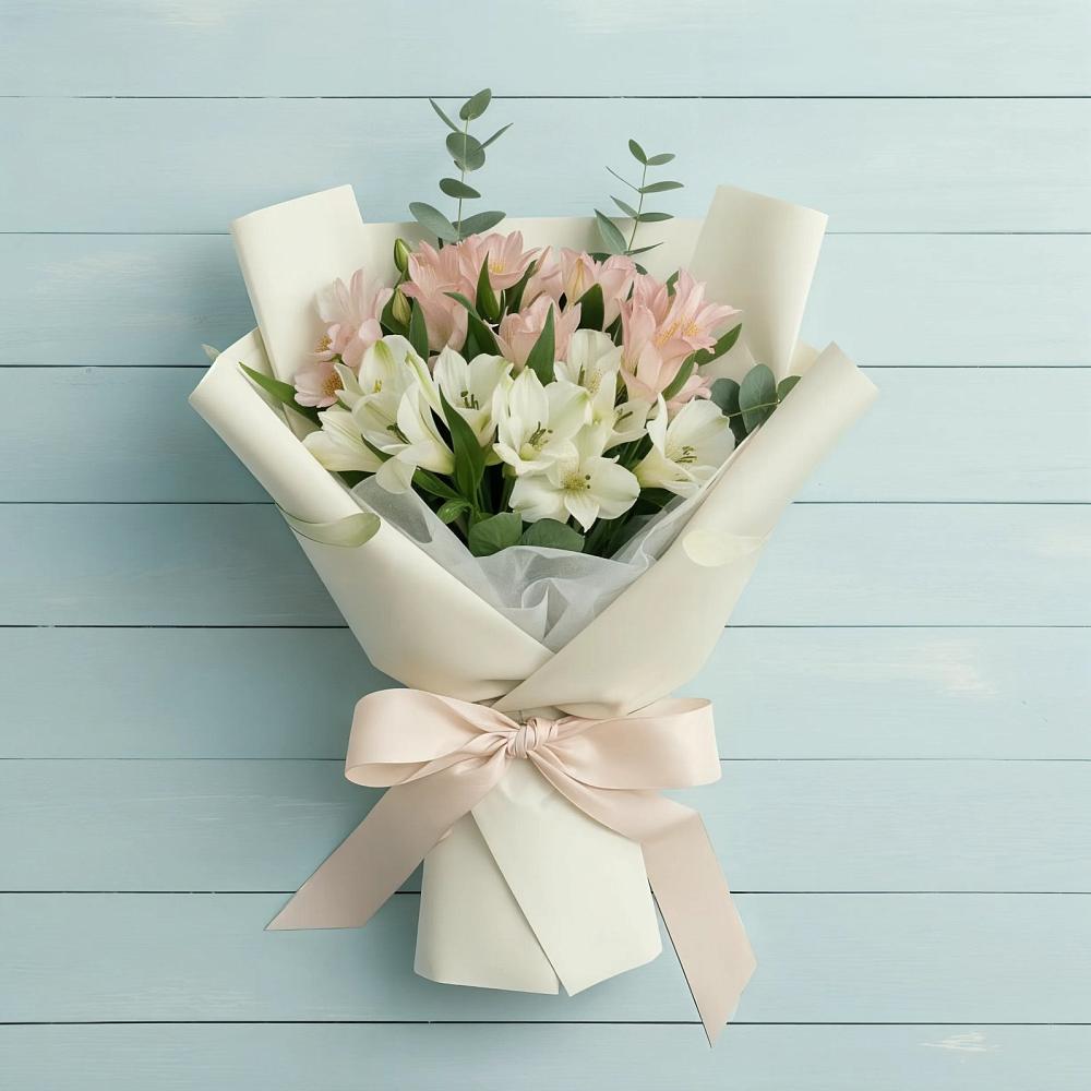 Букет цветов из: Альстромерии в Верхние Киги