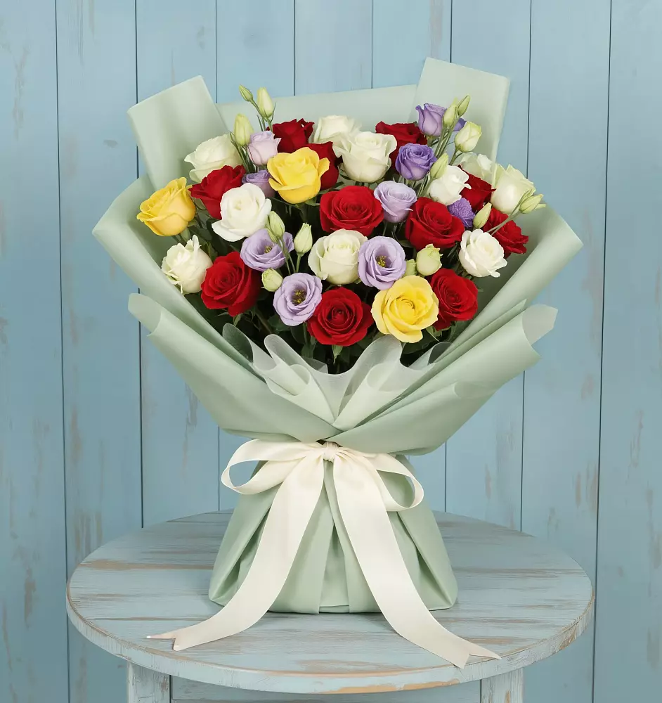 Букет цветов из: Розы в Верхние Киги