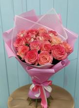 Букет 15 Розовых роз Равель в Верхние Киги