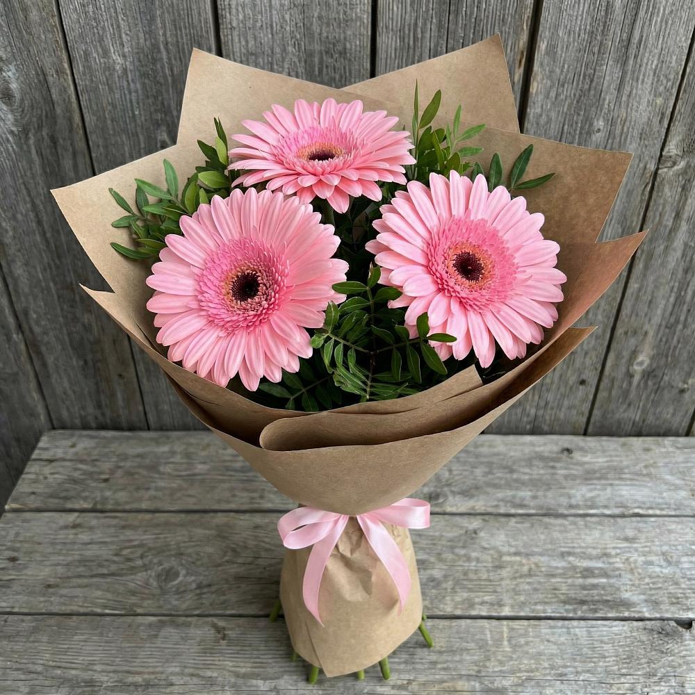 Букет цветов из: Герберы в Верхние Киги